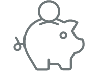 Piggy bank icon