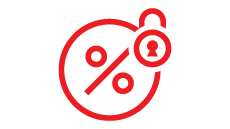 fixed interest rate icon