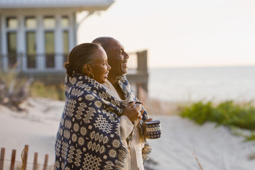 Couple in a Blanket