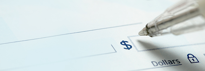 Checks to move your business forward.