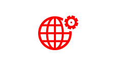 Globe with gear