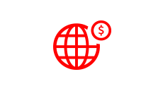 Globe with Dollar Sign