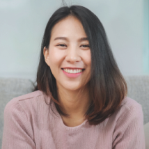 Portrait of a woman smiling