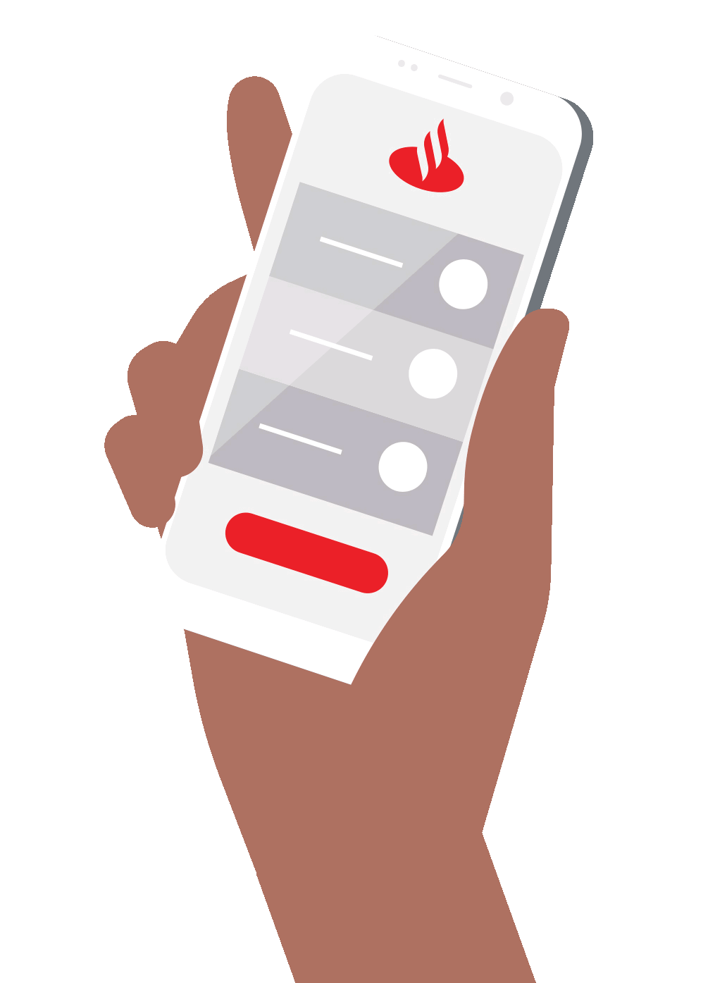 illustration animation of a hand holding a mobile phone with a form checklist being checked off