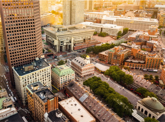 Aerial view of a city